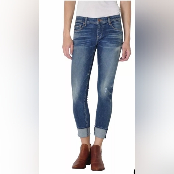 Fidelity Denim Denim - Fidelity Denim Mila Crop 9 Year Aged, Mid Rise Skinny Jeans, Size 31